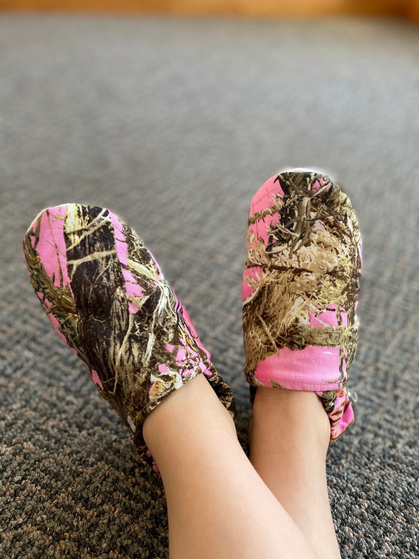 Pink Camo Slippers